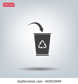 ballot box web icon. vector design