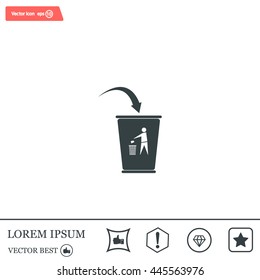 ballot box web icon. vector design