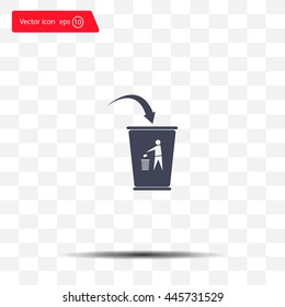ballot box web icon. vector design