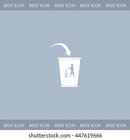 ballot box web icon. vector design