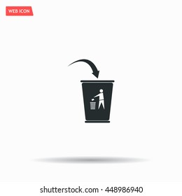 ballot box web icon. vector design
