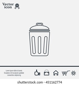 ballot box web icon. vector design