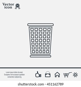 ballot box web icon. vector design