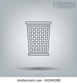ballot box web icon. vector design