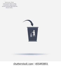 ballot box web icon. vector design