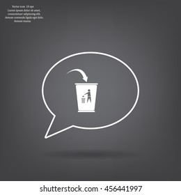 ballot box web icon. vector design