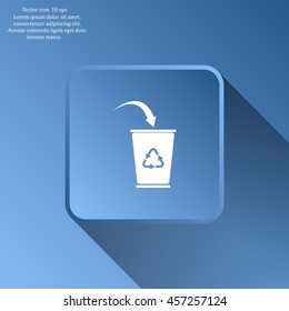 ballot box web icon. vector design