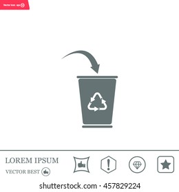 ballot box web icon. vector design