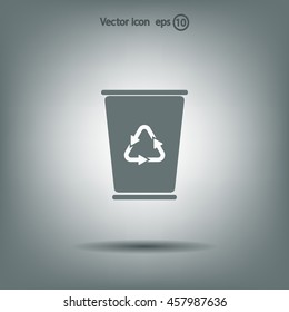 ballot box web icon. vector design
