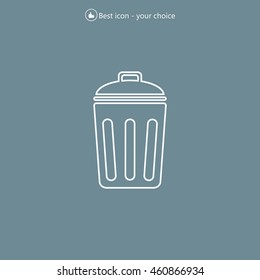 ballot box web icon. vector design