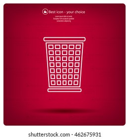 ballot box web icon. vector design