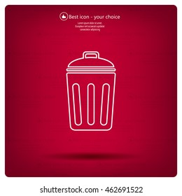 ballot box web icon. vector design