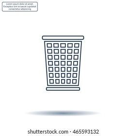 ballot box web icon. vector design