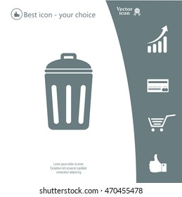 ballot box web icon. vector design