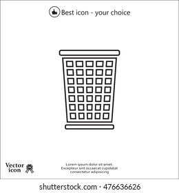 ballot box web icon. vector design
