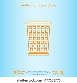 ballot box web icon. vector design