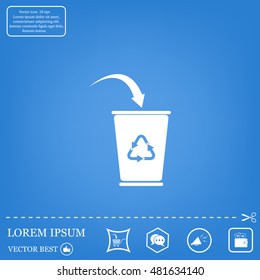 ballot box web icon. vector design