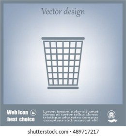 ballot box web icon. vector design