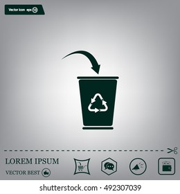 ballot box web icon. vector design