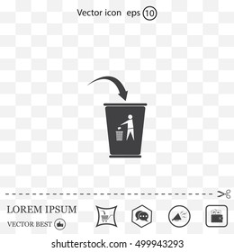 ballot box web icon. vector design