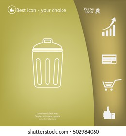 ballot box web icon. vector design