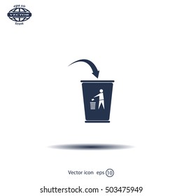 ballot box web icon. vector design