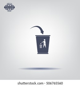 ballot box web icon. vector design