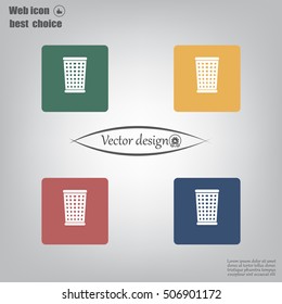 ballot box web icon. vector design