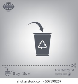 ballot box web icon. vector design