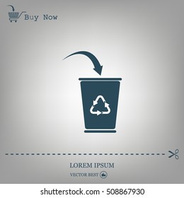 ballot box web icon. vector design