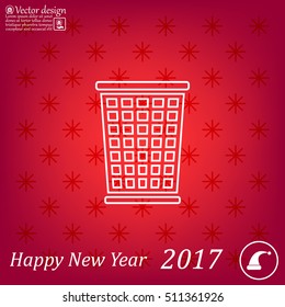 ballot box web icon. vector design
