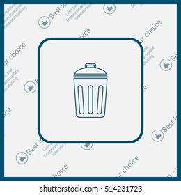 ballot box web icon. vector design