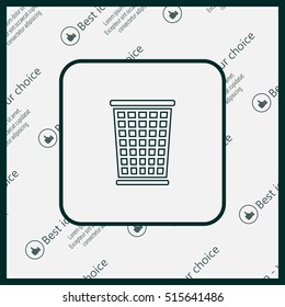ballot box web icon. vector design