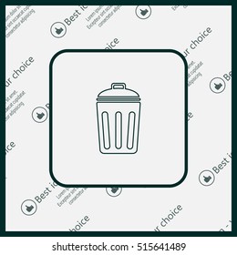 ballot box web icon. vector design