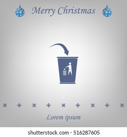 ballot box web icon. vector design
