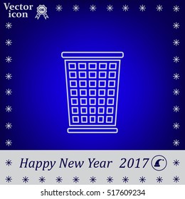ballot box web icon. vector design
