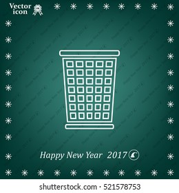 ballot box web icon. vector design