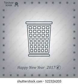 ballot box web icon. vector design