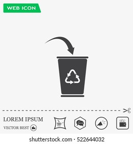 ballot box web icon. vector design