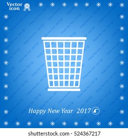 ballot box web icon. vector design