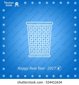 ballot box web icon. vector design