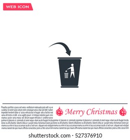 ballot box web icon. vector design