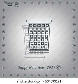 ballot box web icon. vector design