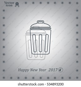 ballot box web icon. vector design
