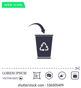 ballot box web icon. vector design