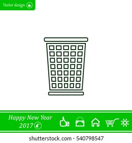 ballot box web icon. vector design