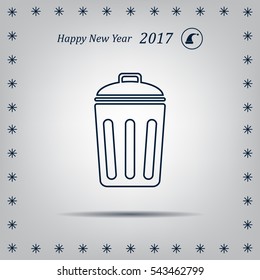 ballot box web icon. vector design