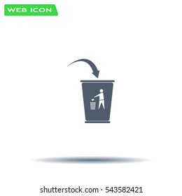 ballot box web icon. vector design