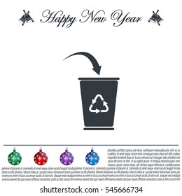 ballot box web icon. vector design