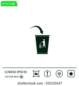 ballot box web icon. vector design